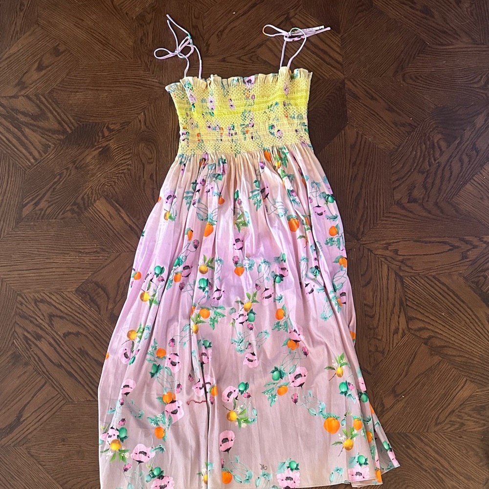 Cynthia Rowley Pink and Yellow Floral Dress